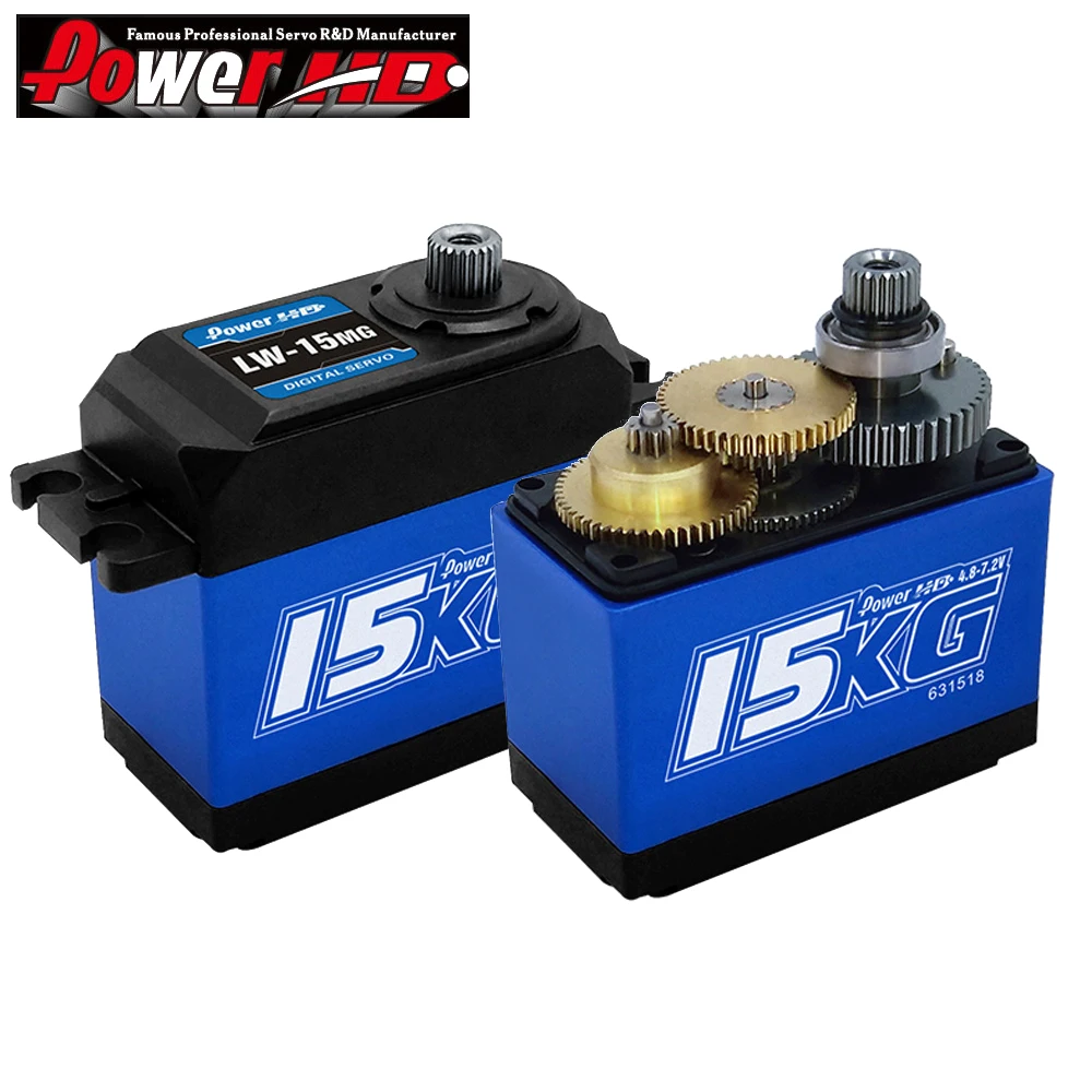 Power HD LW15MG LW30MG wysoki moment obrotowy 4.8-7.2V 15KG 30KG w pełni wodoodporny Metal Gear serwo dla Rc samochodu/Off-Road pojazdów/krótki