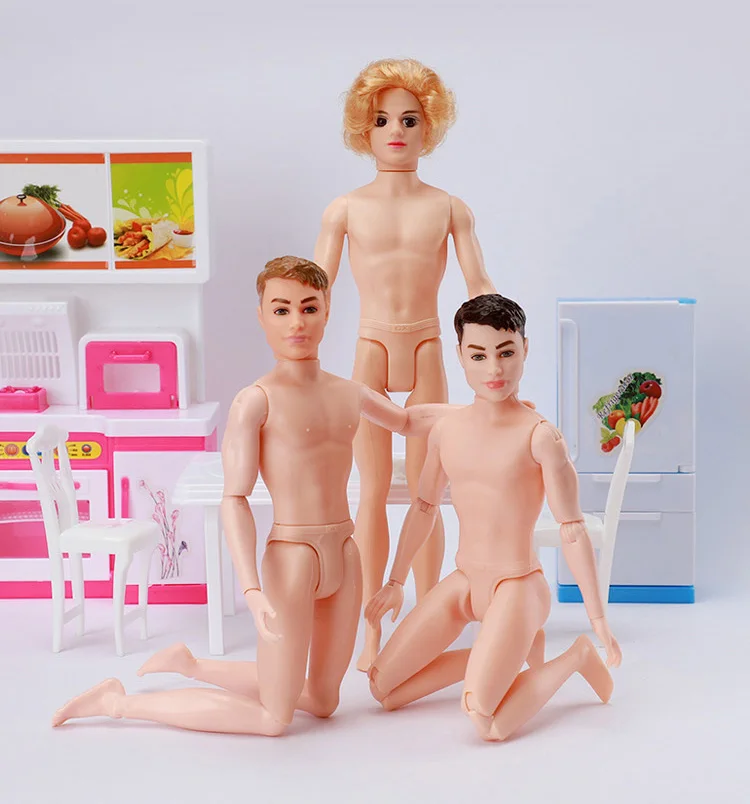 Boneca ken de 30cm, boneco de juntas móvel, nude, ken, homem masculino, acessórios de boneca discreta