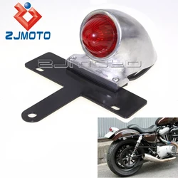 Motorcycle Taillight With License Plate Light Sparto Tail Brake Stop Light Lamp For Harley Vintage Custom Chopper