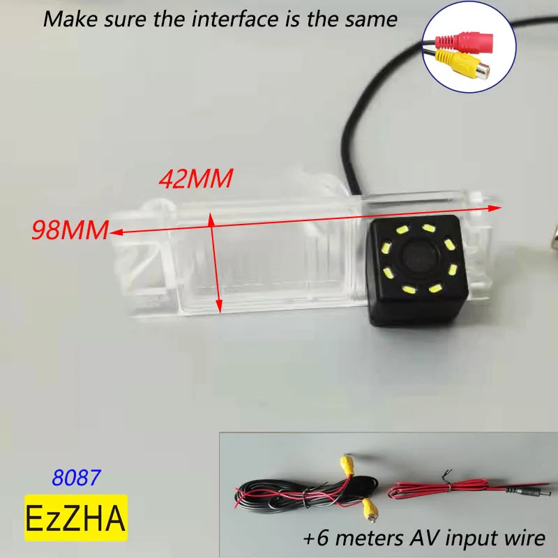 

EzZHA For Hyundai New Tucson IX35 2005-2013 2014 HD Wireless Car CCD Rear Camera 4 8 12 led Night Vision frame waterproof