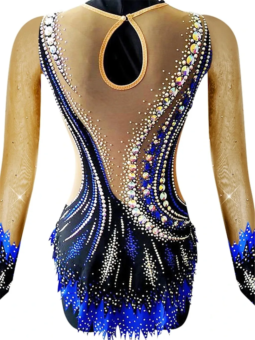 LIUHUO Figure Skating Dress Women\'s Girls\' Ice Performance Rhythmic Gymnastics Competition Dance Leotard Artistic Costume Tights