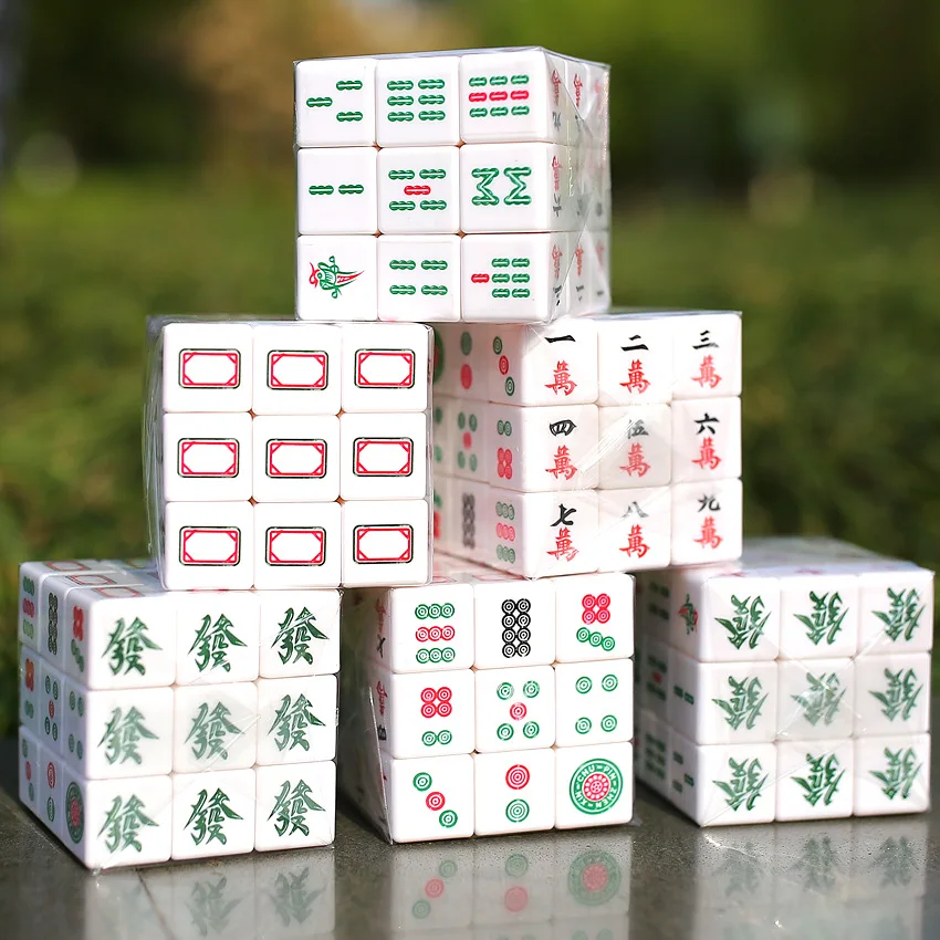 High Quality 3x3x3 Three-tier mahjong cube Decompression Toys Infinity Flip Magic Cube Puzzle Relieve Autism Calm Home Games toy