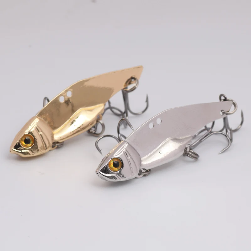 

1Pcs Metal Dolphin VIB Fishing Lure 8g 12g Vibration Spoon Lure tackle Bass Zinc Alloy Artificial Hard Bait Cicada Lures