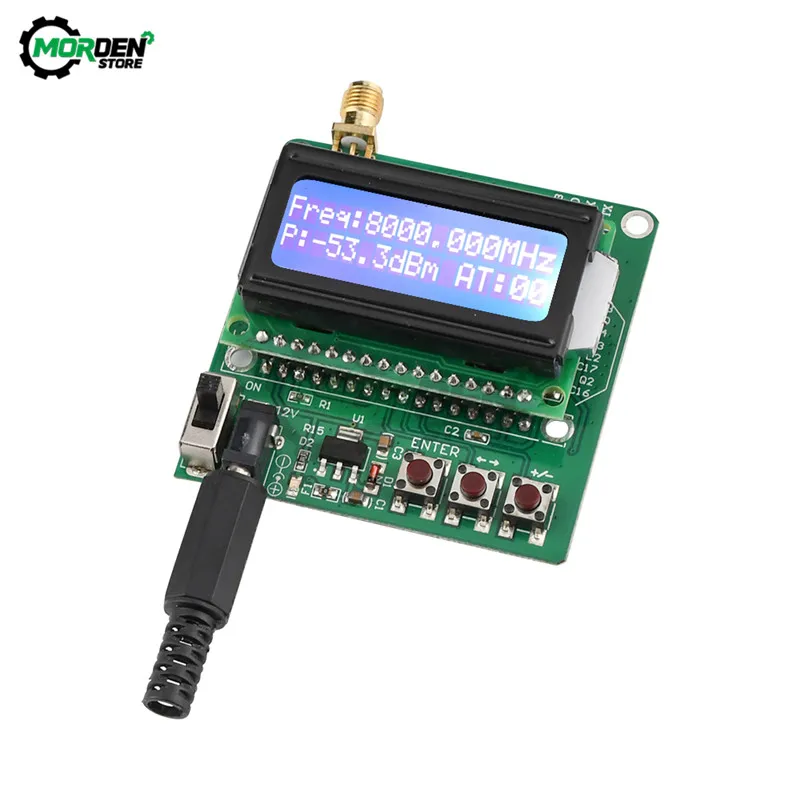 1M to 8G Digital Wattmeter Watt Meter RF Power Meter Power Attenuation Set Digital Display Signal Strength Module Dropship