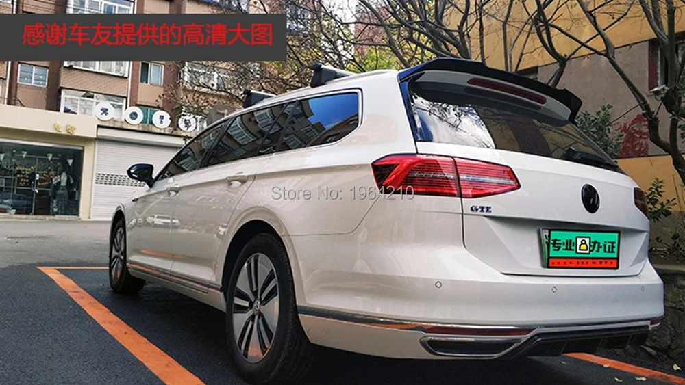 Car Styling ABS Plastic Material Rear Spoiler Wing Trunk Lip Cover For Volkswagen VW Passat B8 Variant 2016 2017 2018 2019