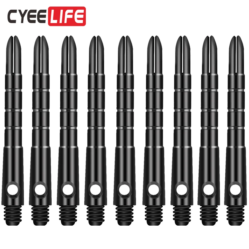 CyeeLife 9Packs Darts Shafts Aluminium Pro Shafts Short,2BA Dart Accessories kit 5 Colors 40mm+5mm