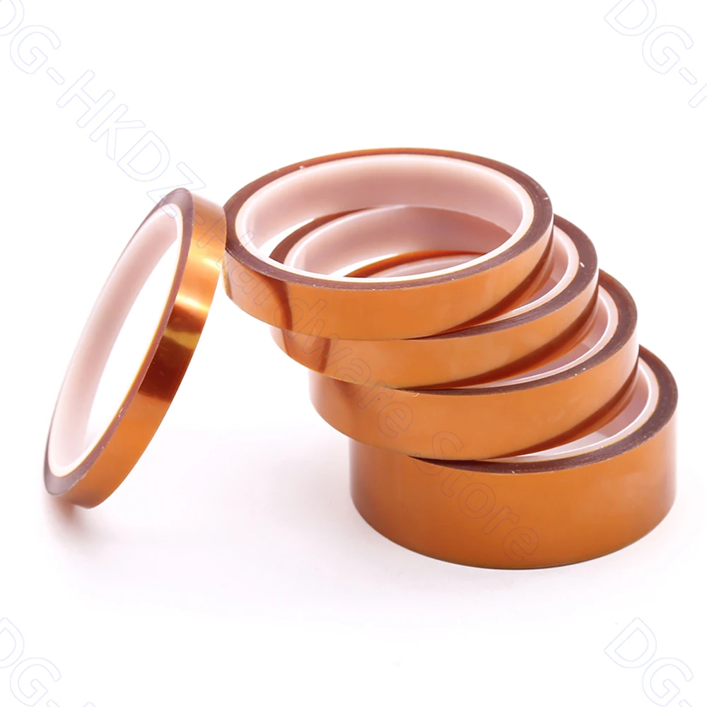 KAPTON TAPE Polyimide Adhesive 280° Thermal Insulation Tape Single-Sided Width 5 8 10 12 15 18 20 25 30 35 40 45 50 55 60mm 1-5x