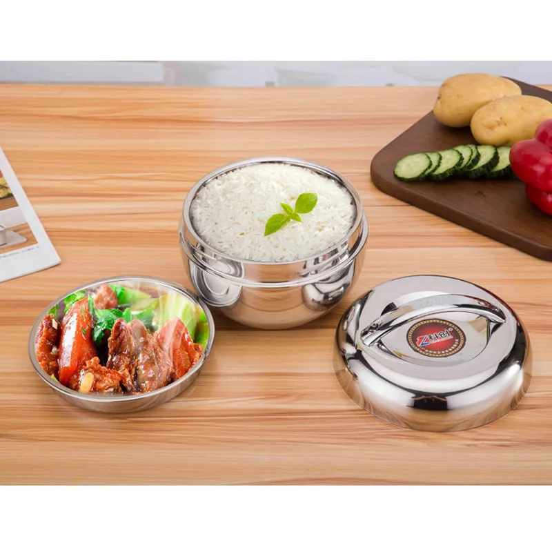 Stainless Steel vacuum Double Wall Thermal Lunch Box For Office Travel Camping Lunchbox For Kids Men Food Container Bento Boxs
