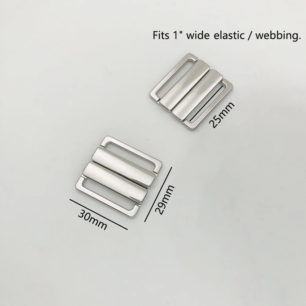 25mm Bra Clip Clickers Metal Front Closure Back Hook Replacement Accessory Bramaking Supplies Alloy Accessories Buckles