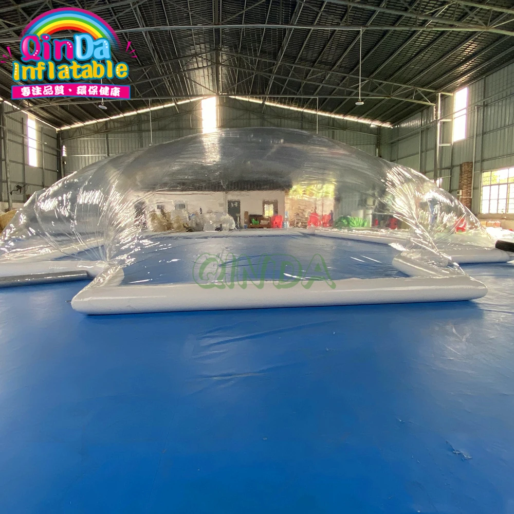 Cubierta de piscina de domo de aire, tienda de campaña inflable, tienda de campaña de construcción