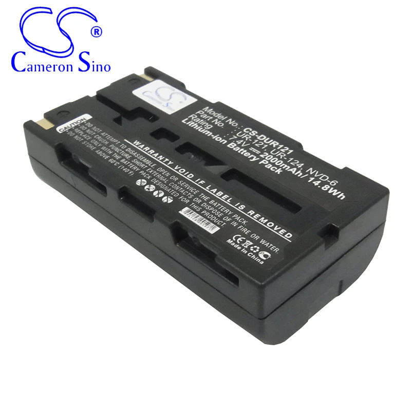 CameronSino Battery for Sanyo iDshot IDC-1000 iDshot IDC-1000Z Xacti NV-HD500 fits Sanyo NVP-D6 Digital camera Batteries 2000mAh