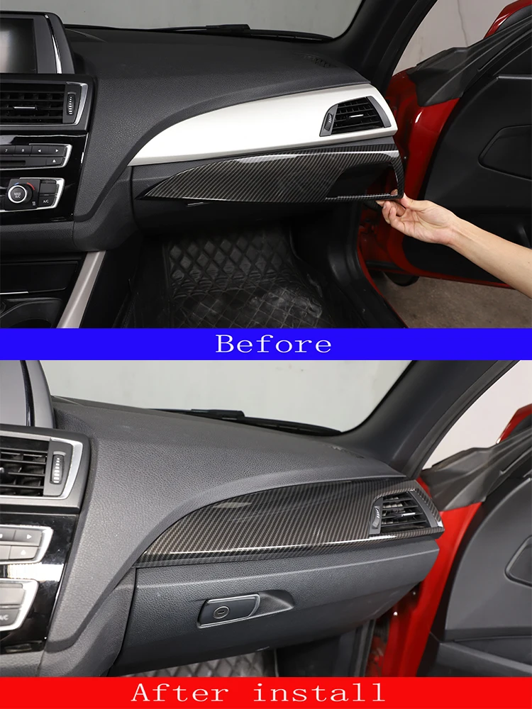 ABS Carbon Faser Auto Dashboard Seite Air Outlet Panel Trim Abdeckung Für BMW 1 2 Serie F20 F21 F22 f23 2012-2017 Innen Zubehör – Detail 1
