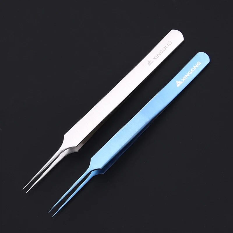 ophthalmic forceps 11cm straight tip blood vessel forceps ultra-fine head 0.1mm non-invasive forceps