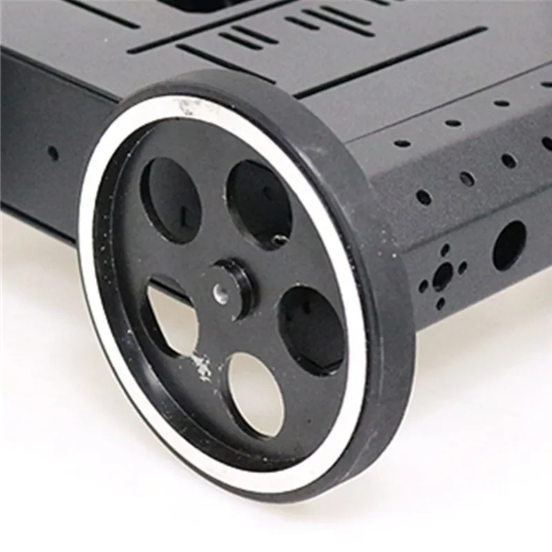 Ein Satz Zubehör für Roboterauto-Chassis mit 1 Stück 95 mm Metallrad + 1 Stück 37 mm Motor + Schraube + Werkzeug Phi 6 mm DIY RC-Spielzeugteil