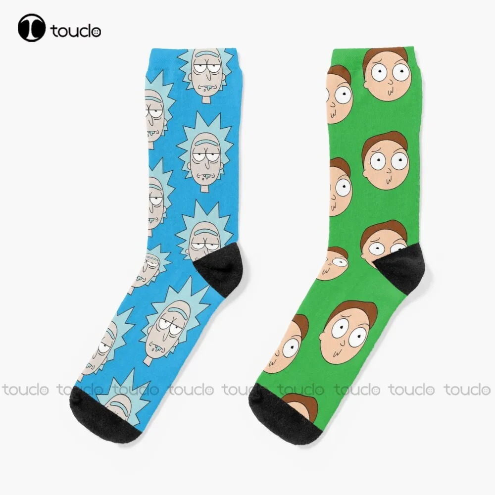 New Rick Heads Lick Lick Lick My Balls Pattern Socks Socks For Men Personalized Custom Unisex Adult Socks Popularity Gifts