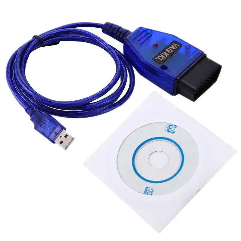 Car USB Cable VAG-COM KKL 409.1 OBD2 Auto Scanner Scan Tool For Seat Diagnostic Tools Car Styling For VW Audi Volkswagen Skoda