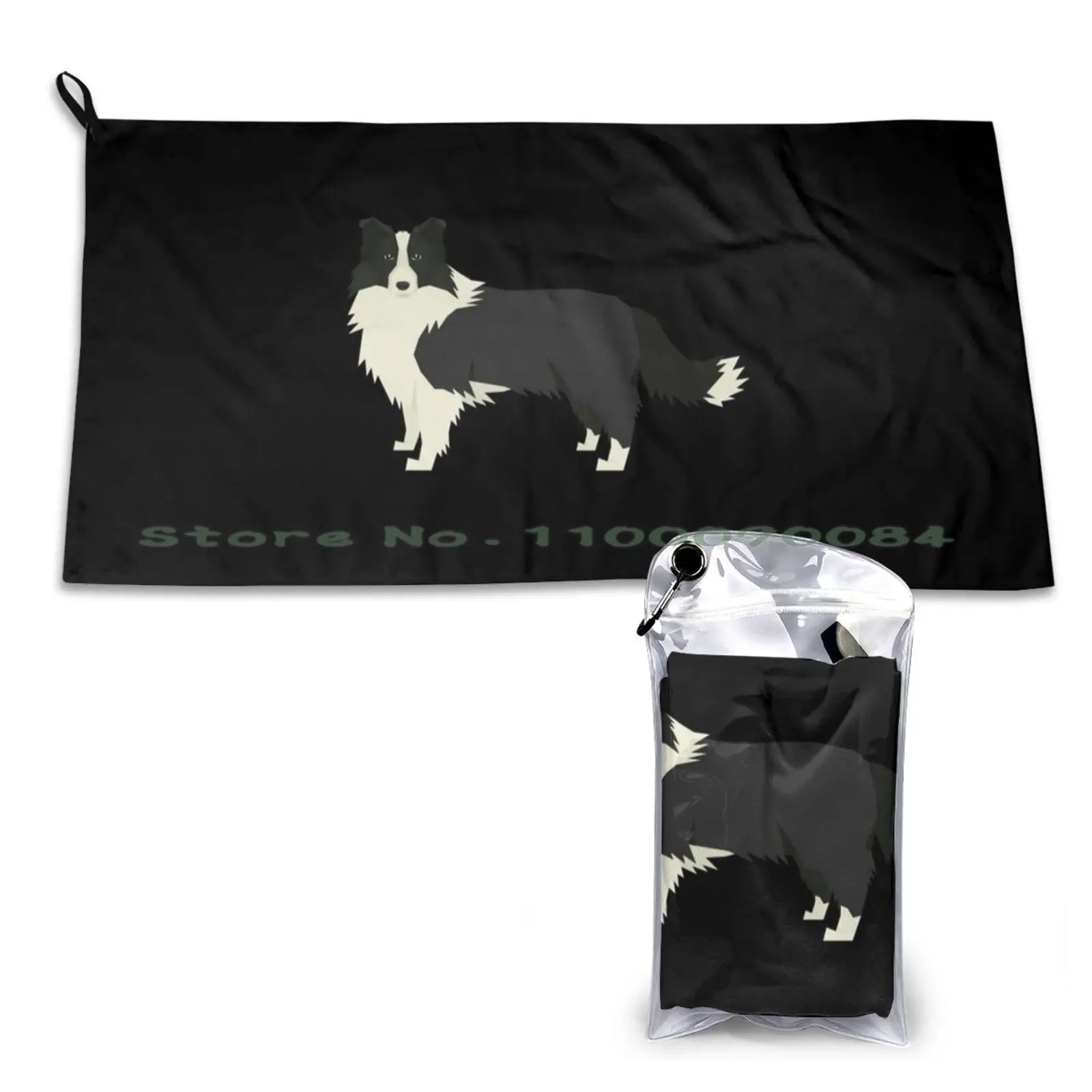 Border Collie-Gift For Border Collie Owner Lover Quick Dry Towel Gym Sports Bath Portable Yaris Gazoo Racing Greece Wrc