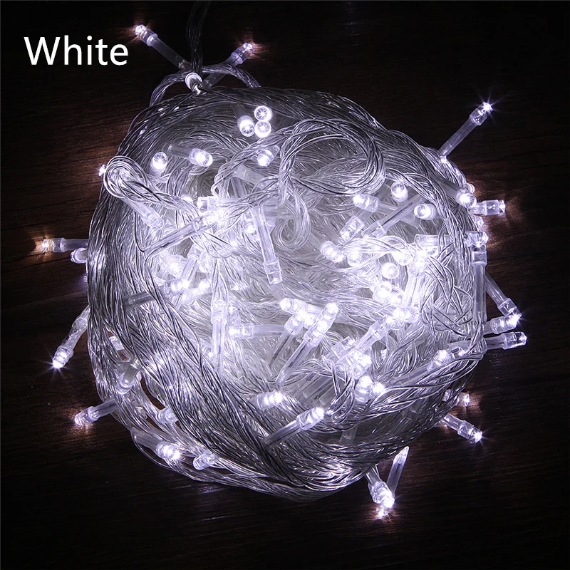 10M 20M 30M 50M 100M LED string Fairy lights holiday Wedding Christmas decoration Waterproof led garland AC 220V EU Plug