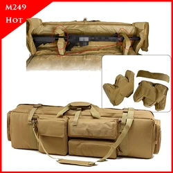 Tactical M249 Shoulder Backpack Heavy Duty Shooting Airsoft Paintball Rifle Bag Gun Case Hunting Bag Rifle Gun Holster