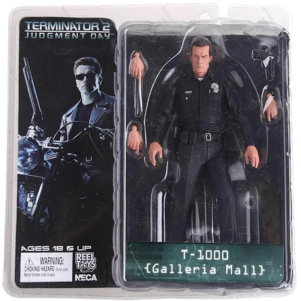 Neca-ターミネーター2 t-1000,ガレリアモール,pvcアクションフィギュア,コレクタブルトイモデル,7インチ,18cm