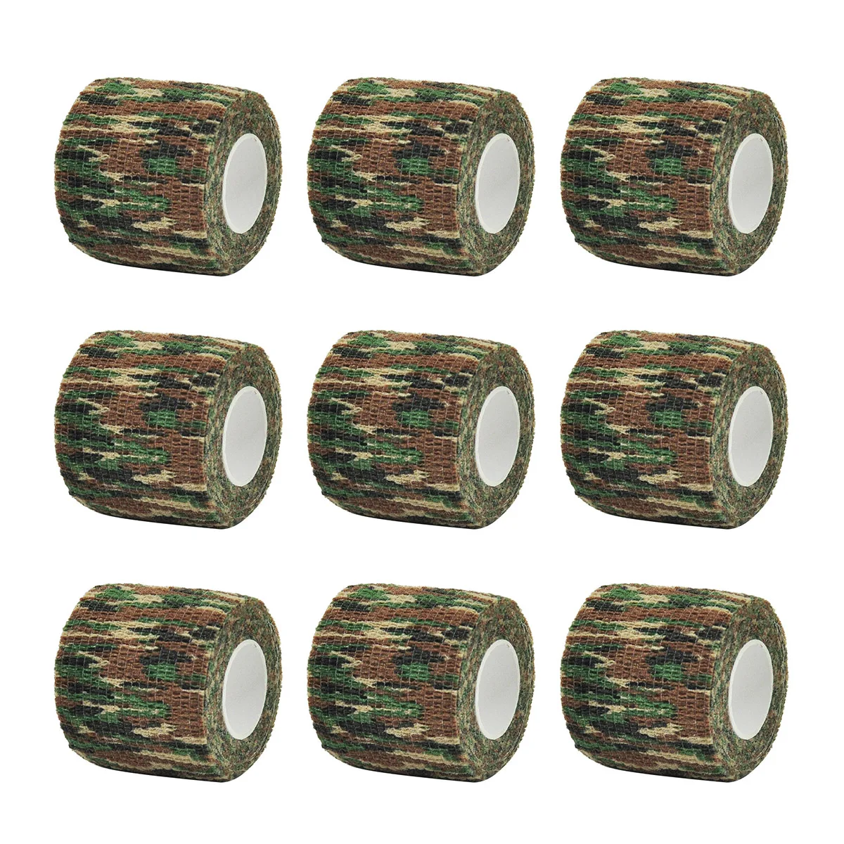 

1/6/10Pcs Dense Forest Camouflage Elastic Wrap Tape Self Adhesive Sports Protector Ankle Knee Finger Arm Bandage