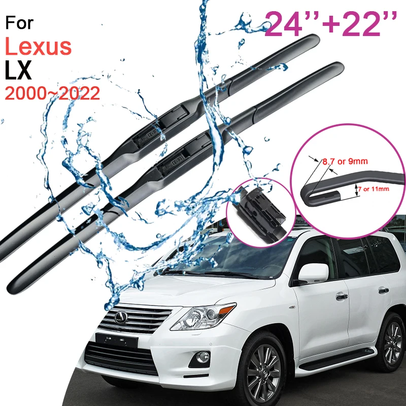 

Car Front Windshield Wiper Blades for Lexus LX 470 570 LX470 LX570 J201 J80 J300 2000~2022 2021 2020 2019 2018 Rubber Accessory