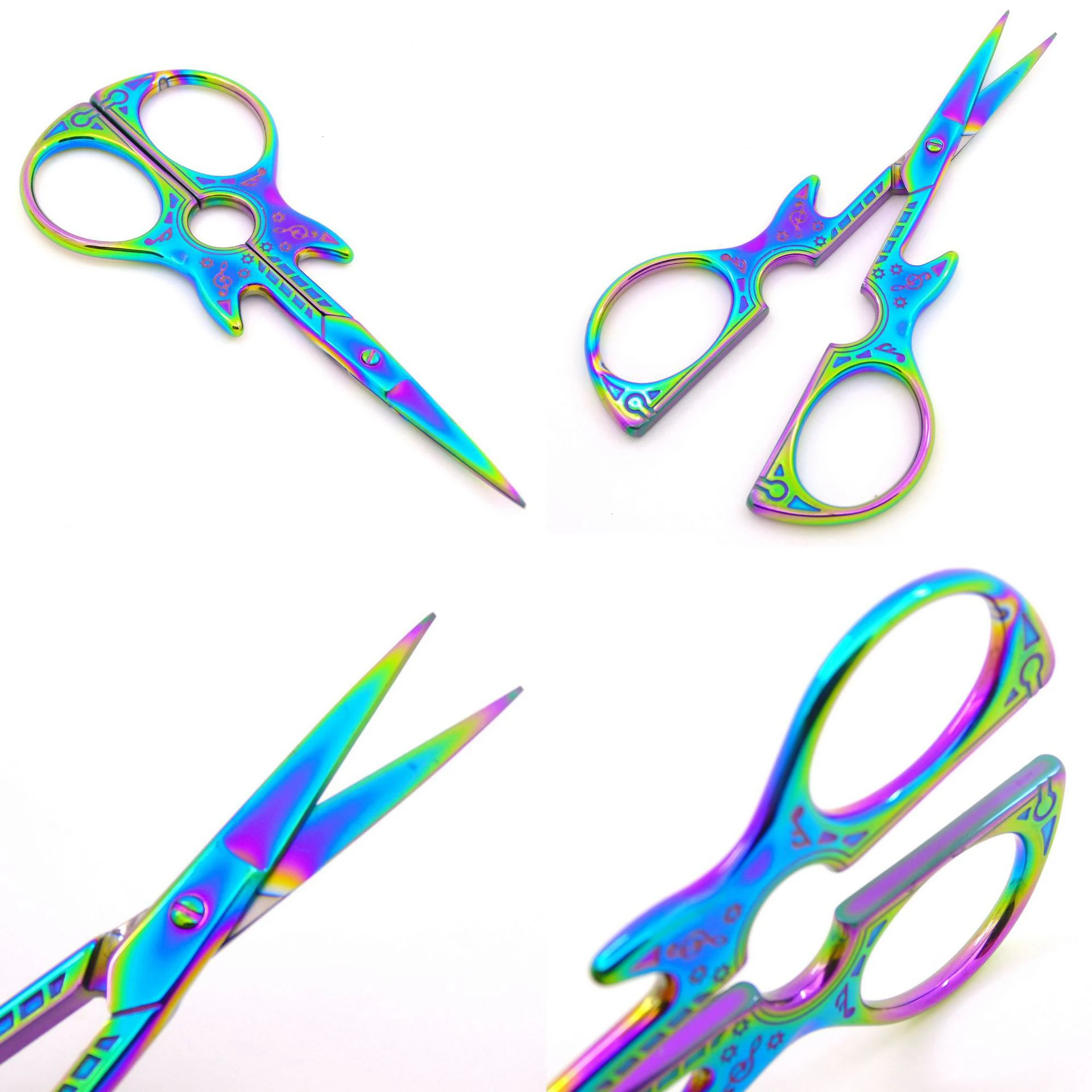 Vintage Style Guitar Scissors for Nail Art, Sewing, Embroidery, DIY Craft and Wedding Decoration