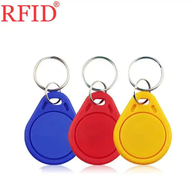 S50 IC 13.56Mhz Smart Card Contactless RFID Key Fob Card Keyfob Token Tag Keychain Access Control System Many color Select 1pcs