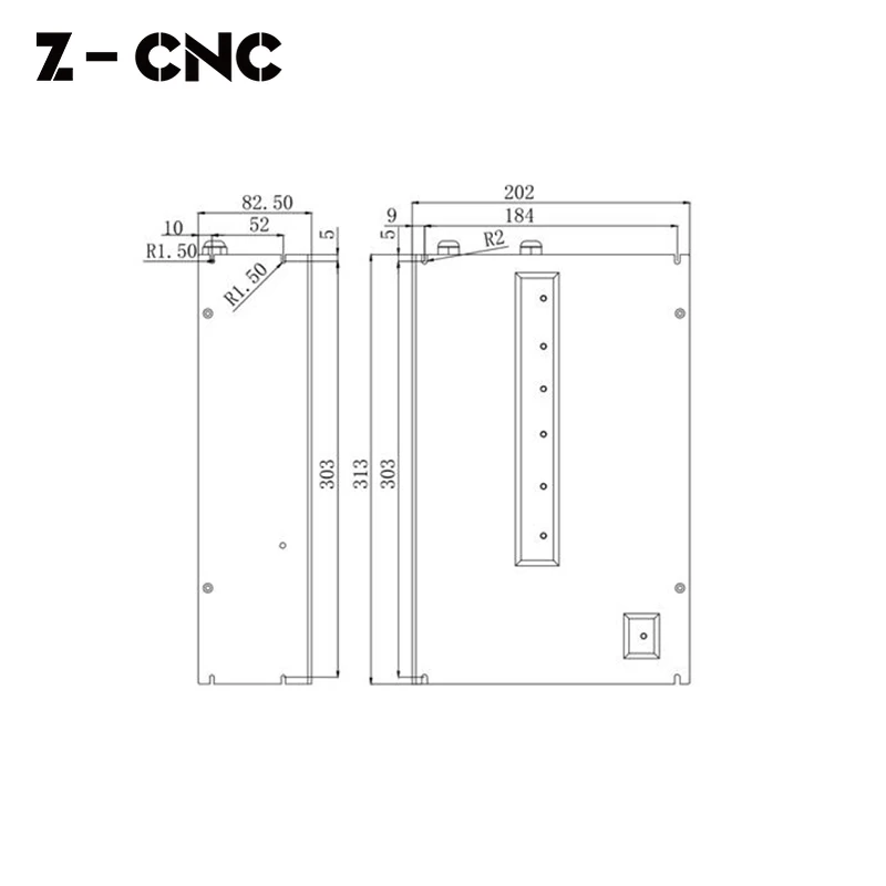 Z-CNC Co2 Laser Voeding DY20 AC110V AC220V Voor 130-150W Blue Case Hy Psu Vervangen MYJG-150