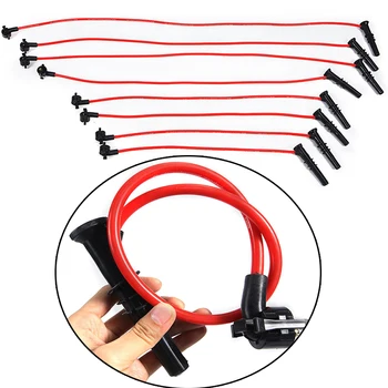 8pcs 10.5MM Racing Spark Plug Wires Set For Ford F-150 1979-1995 /Mustang 1964-1995 V8 4.6L