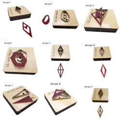 DIY leather craft girl ear ring die cutting knife mould template pattern multi design