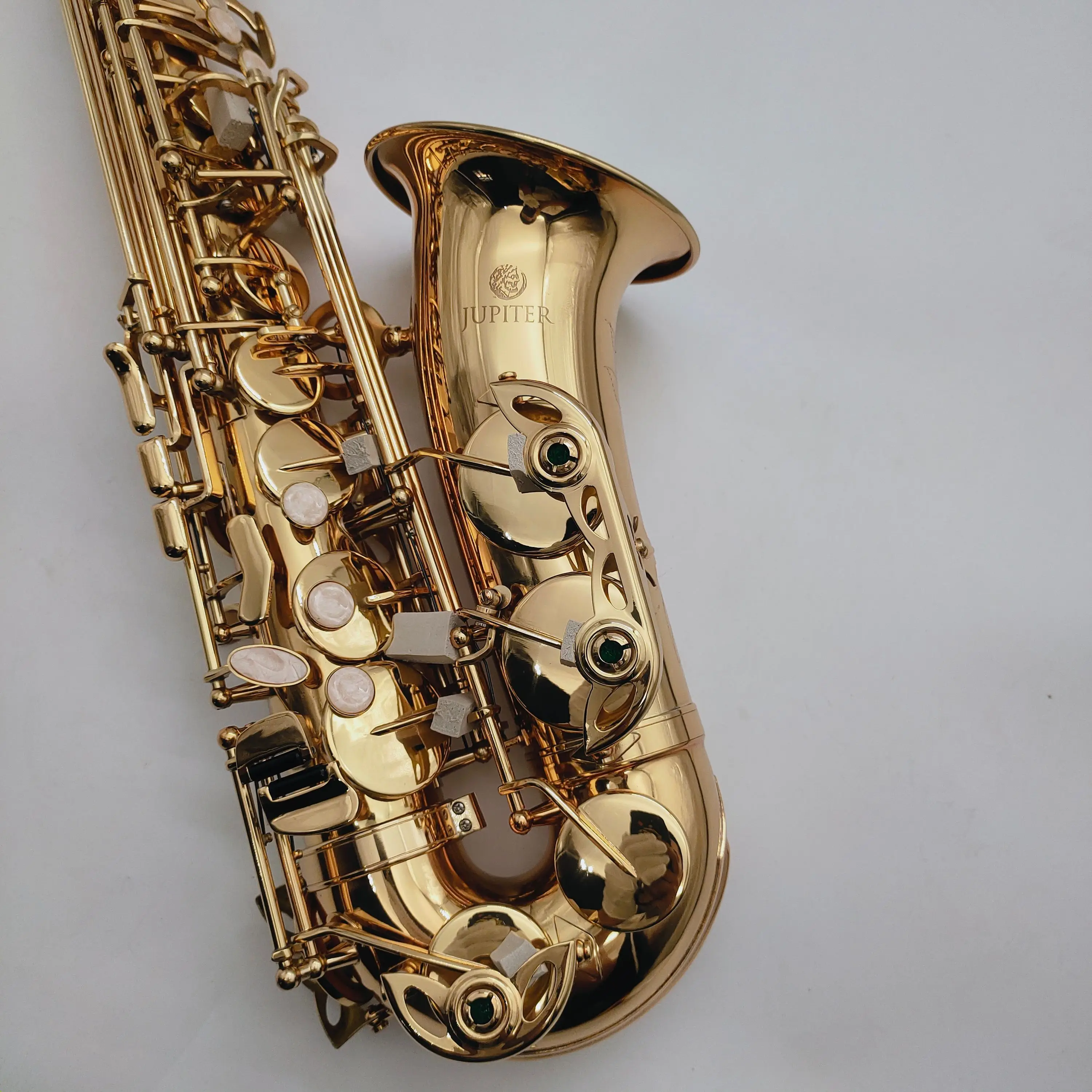 JupClaJAS-767GL Alto Mib Tune Saxophone Nouvelle Arrivée Laiton Or Laque Musique TingE-flat Sax Avec Étui Accessoires