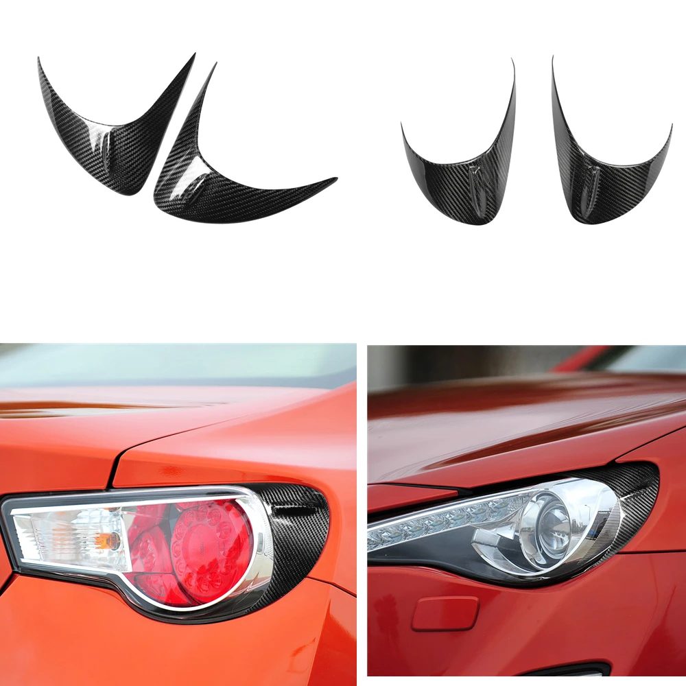 

Carbon Fiber Headlight Brow Eyebrow Eyelid For Toyota GT86 Subaru BRZ 2012-2016 Scion FRS Front Head Light Rear Lamp Cover Trim