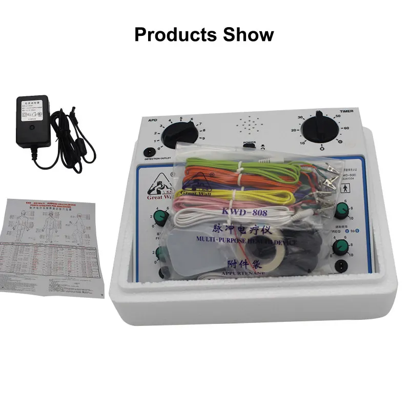 Electric Acupuncture Stimulator Machine Electrical Nerve Muscle Stimulator 6 Channels Output Patch Massager Body Care