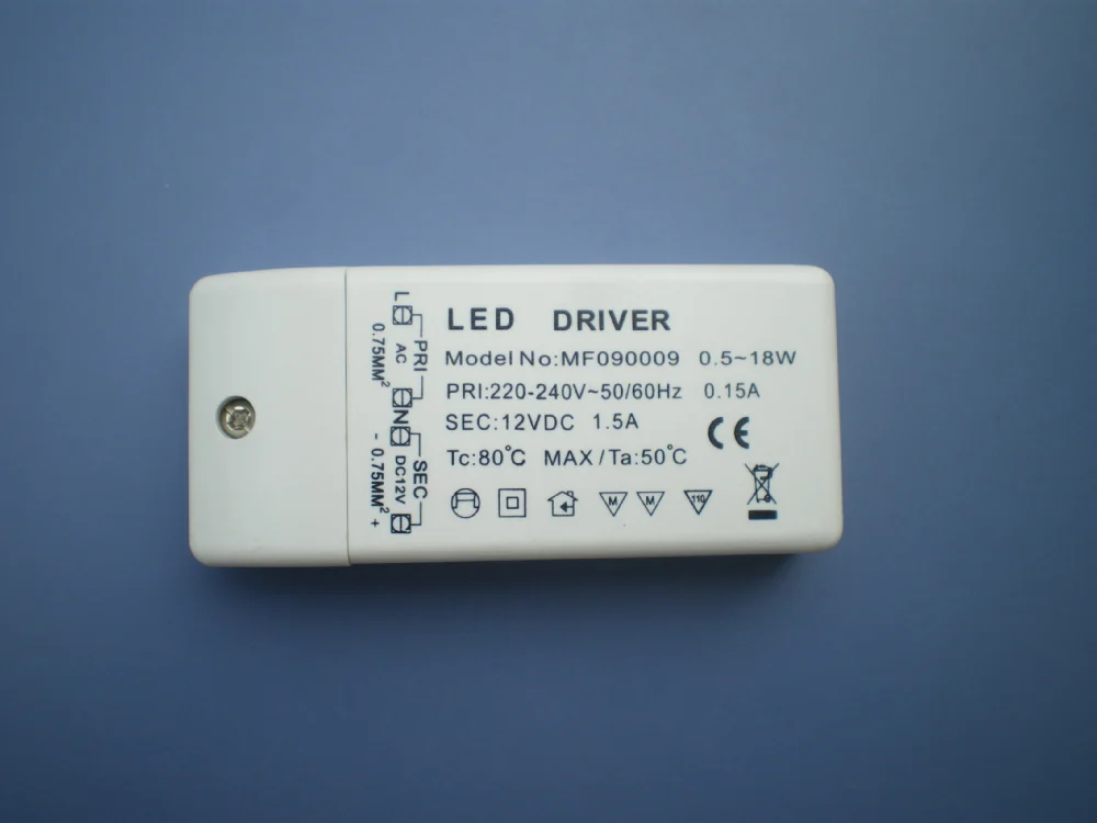 

Fedex shipping 100pcs/lot led driver 12V 18W 1.5A constant voltage led driver AC 220-240 V DC 12V