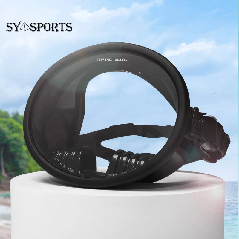 Snorkelling Mask Anti Leak Full Face Snorkel Set 180 Panoramic View Professional Classic Round Dive Equipment diving mask