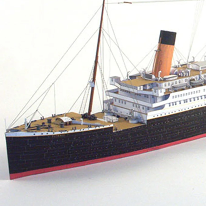 1:400 Titanic British Cruise Ship 3D Paper Model Puzzel Handmade DIY Military Fan Gift Home Desk Decoration Creative True Scale