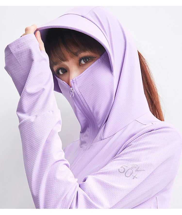 TRVLWEGO Sommer Frauen Männer Angeln Hemd UV Proof Mantel Schnell Trocknend Dünne Sonnencreme UPF50 + Outwear Mit Kapuze Radfahren Strand Kleidung – Detail 9