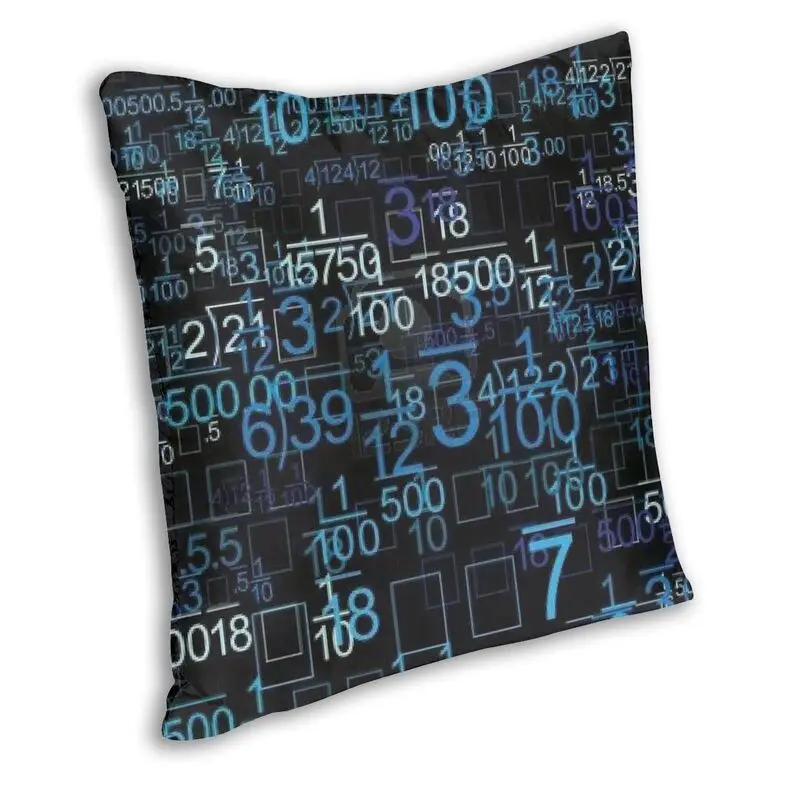 Hacker Code Binary Code Pillow Case Decoration Geek Science Computer Cushion Cover Throw Pillow for Sofa Double-sided Printing