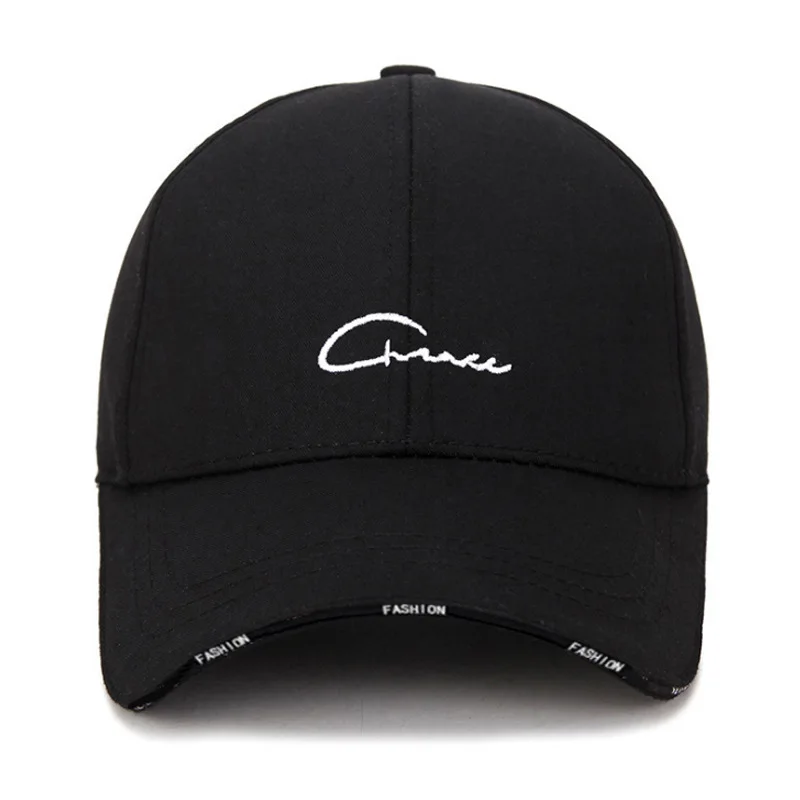 Haftowana czapka z daszkiem dla kobiet Mężczyźni Miękka bawełna Snapback Letnie sportowe czapki przeciwsłoneczne Regulowany kucyk Hip Hop Dad Hat