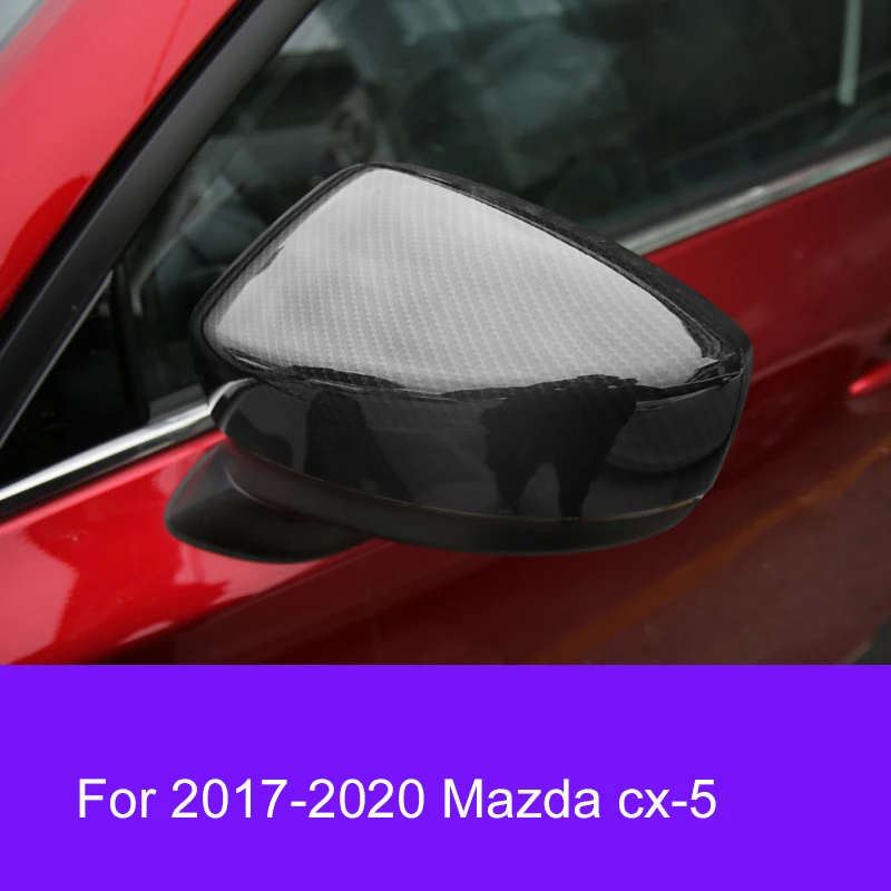 Car Stickers ABS car Rearview mirror cover Trim/Rearview mirror Decoration Car Styling For 2017-2020 Mazda cx-5