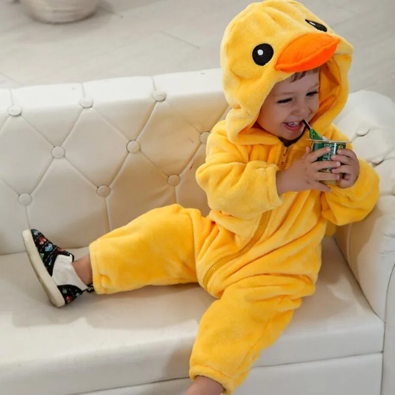 

Winter Baby Kigurumi Pajamas Clothing Newborn Infant Romper Animal Onesies Cosplay Costume Outfit Hooded Jumpsuit Warm Suit