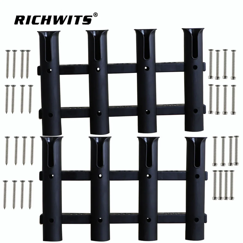 2 packs 4  pole Nylon fishing rod holder fishing rod rack socket for marine fishing box kayak boat yacht