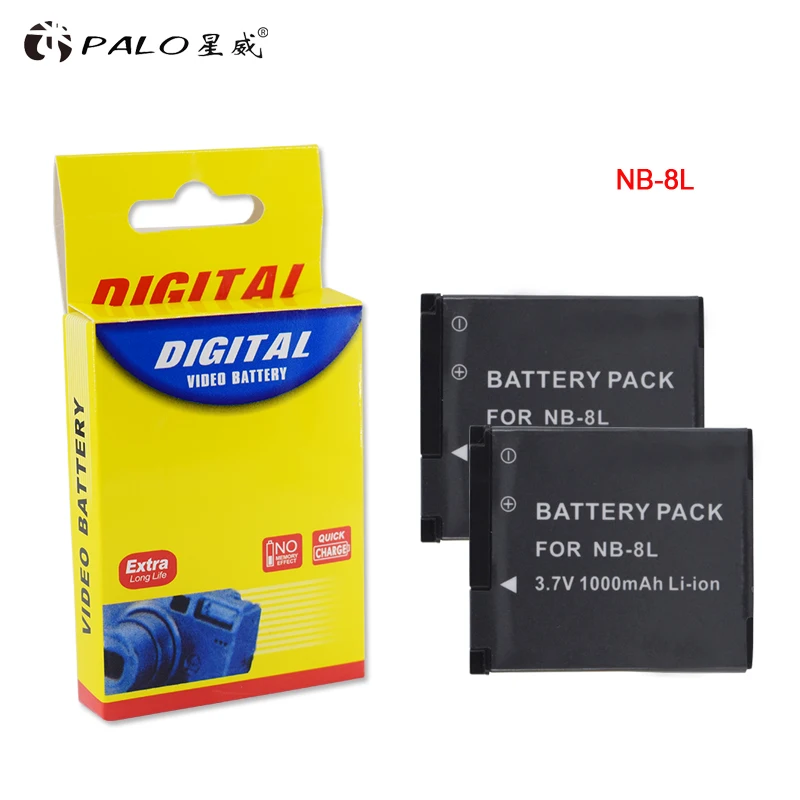 Bateria para câmera canon NB-8L 8l nb 8l is, bateria de íon para canon powershot a3300 a3200 a3100 a2200 a1200 is