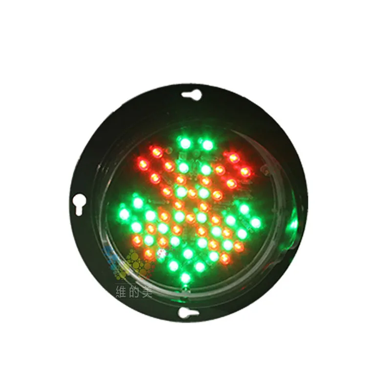 Signal lumineux LED croix rouge et flèche verte pour stationnement de voiture, feux de circulation, jouet pour enfants, remplacement, 100mm, DC 12V, DC 24V