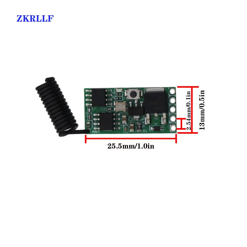 433 Mhz bezprzewodowy pilot przełącznik DC 5V 9V 12V 1CH Mini bezprzewodowy RF pilot zdalnego sterowania przełącznik LED kontroler lampy odbiornik