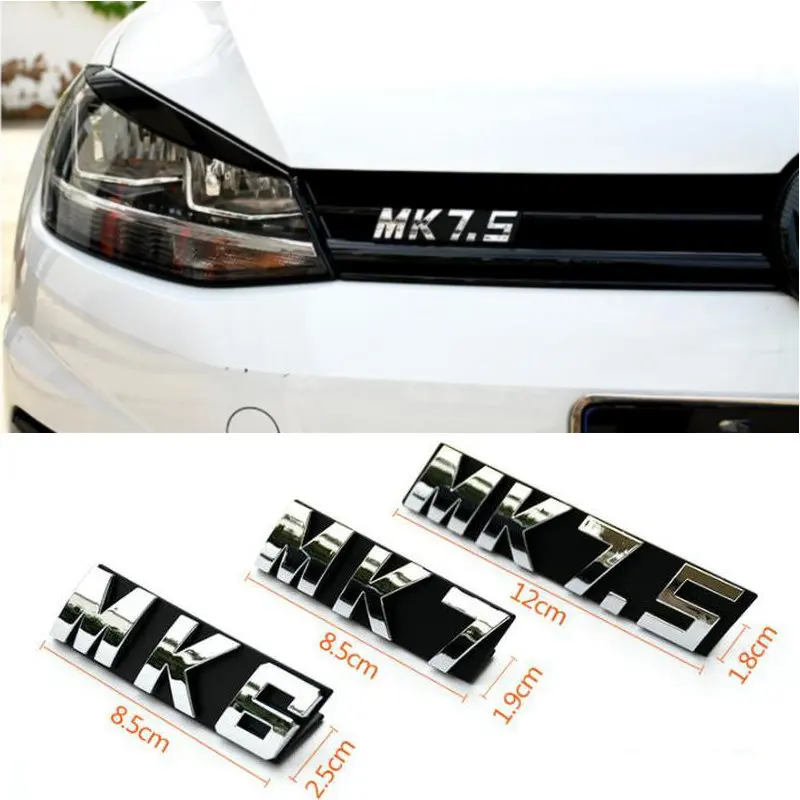 For Golf 6 Golf 7 Golf 7.5 MK6 MK7 MK7.5 Former China Internet standard Front logo Automobile silvery