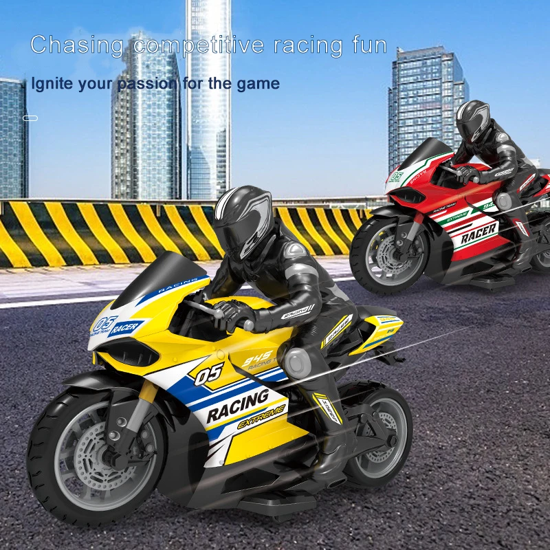 1:10 Big Scale High-speed Racing And Drift Motorbike 25KM/H 2.4GHz Omidirection Control Children's Simulation Electric RC Toys