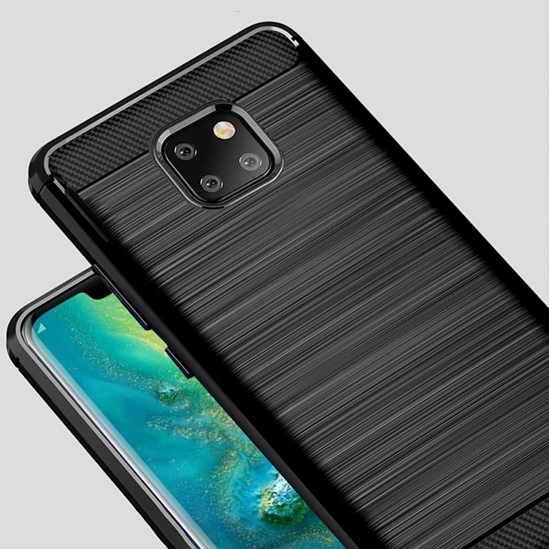 

For Huawei Mate 20 Pro Case Carbon Fiber Cover Protection Phone Case For Huawei Mate20 Pro Mate 20 Lite Cover Shockproof Bumper