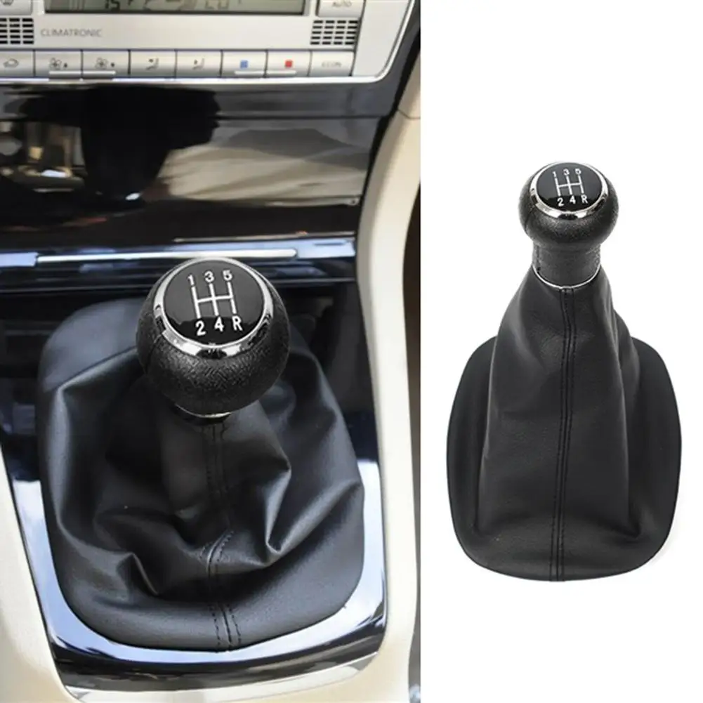 5 Speed Car Gear Stick Shift Knob Gaiter Boot Cover Replacement for  Passat B5